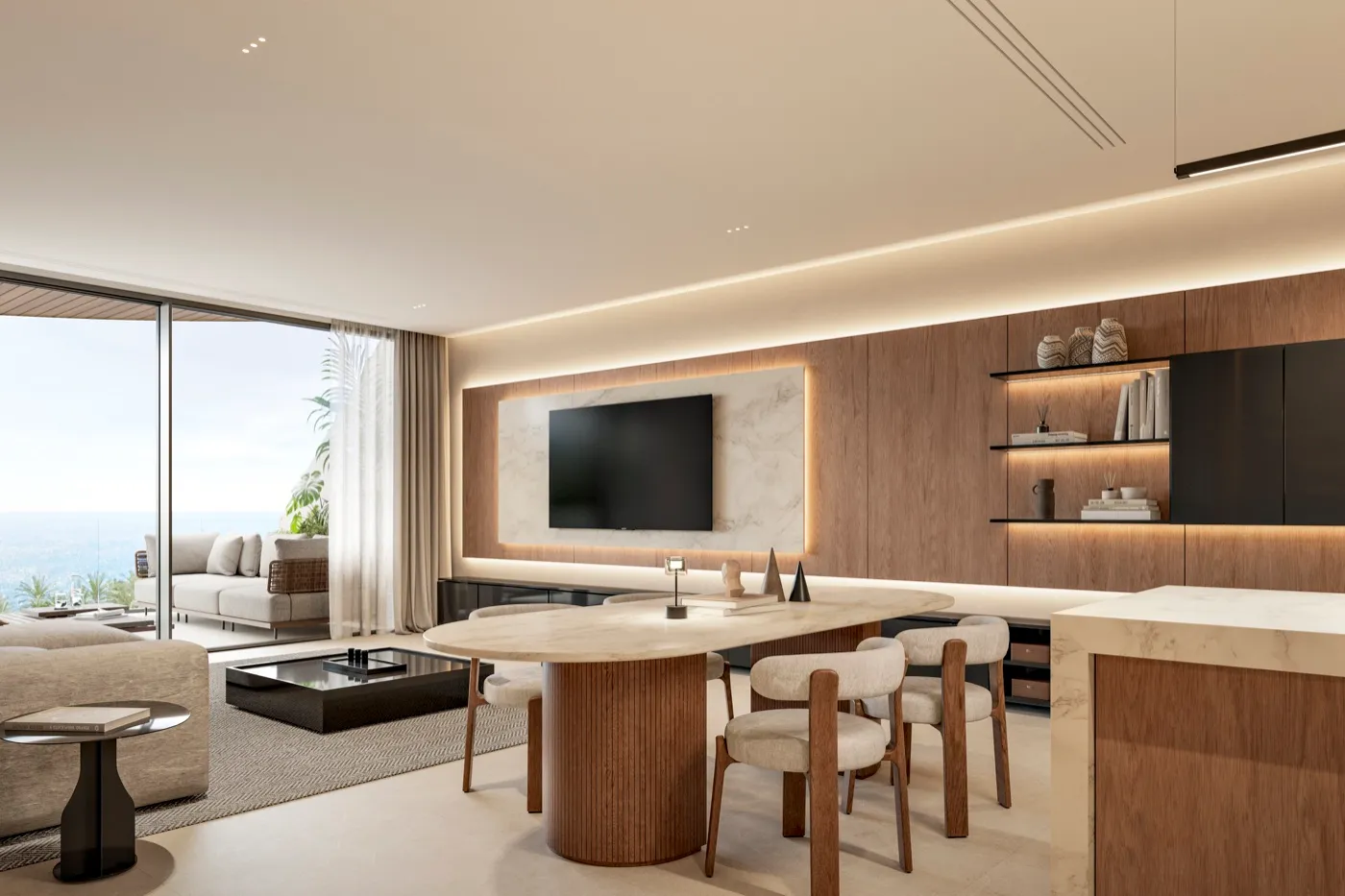 1 Habitación + Lounge · Vista Jardín